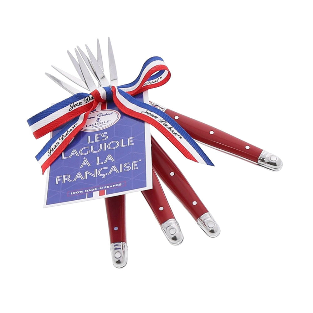 Set 4 Tenedor Cocktail 2#Rojo