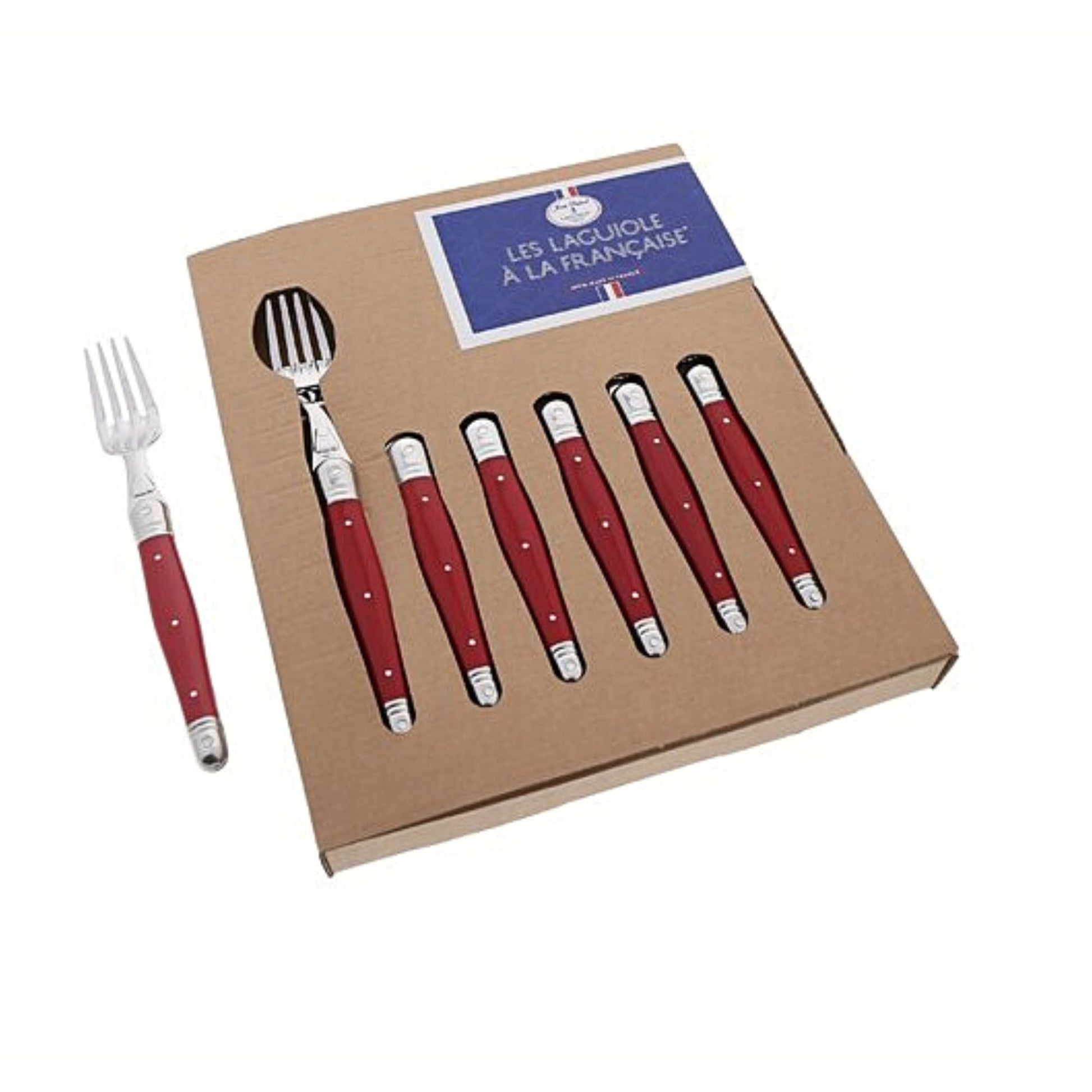 Set 6 Tenedores Mesa Edición Especial3#Rojo