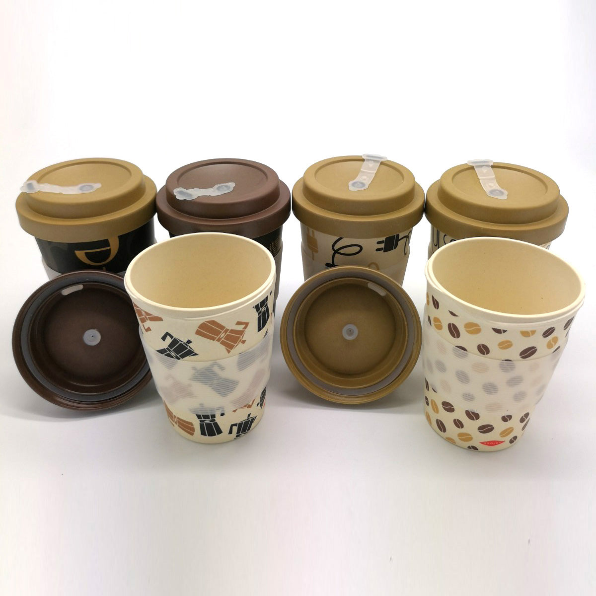 Set 6 Vasos Fibra Bambú7#Multicolor