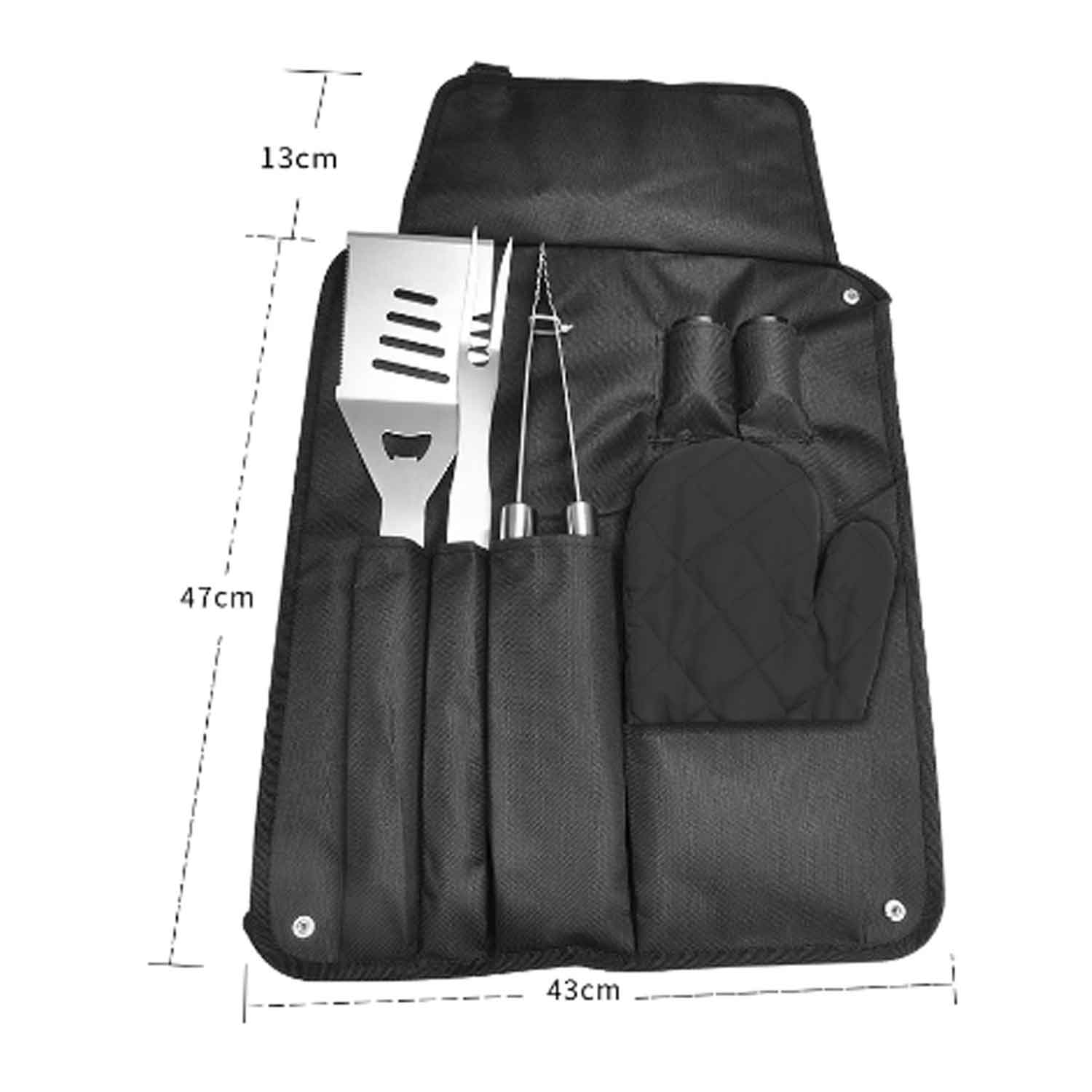Set Accesorios Asados KG-A00001-N12#Negro