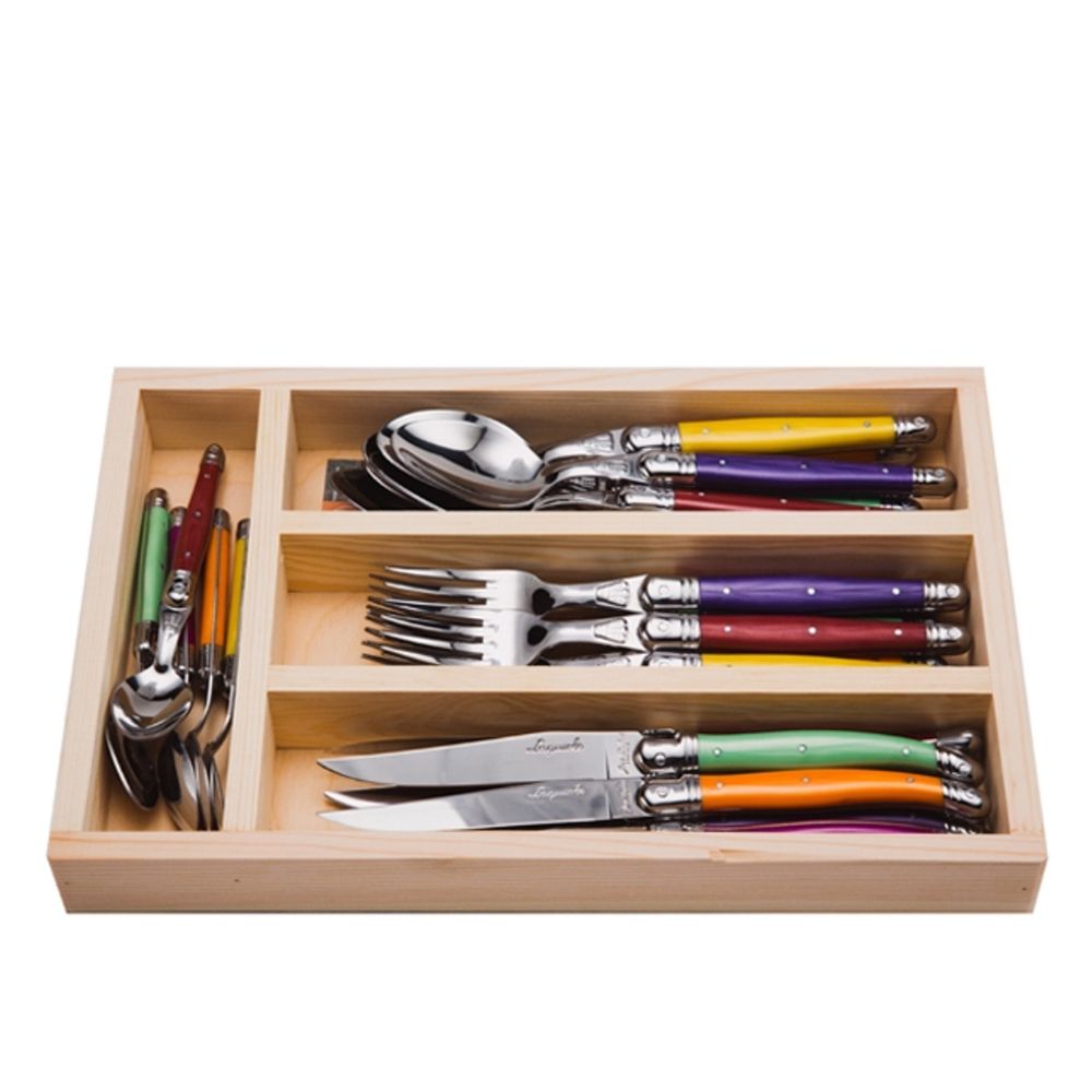 Set Cubiertos 24pz Caja Abierta5#Multicolor