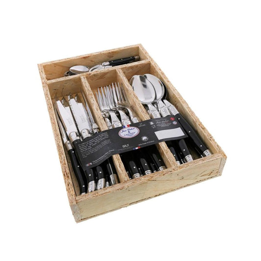 Set Cubiertos 24pz Edición Brut1#Negro