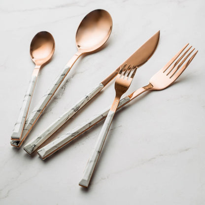 Set Cubiertos Mármol Claro2#Mármol