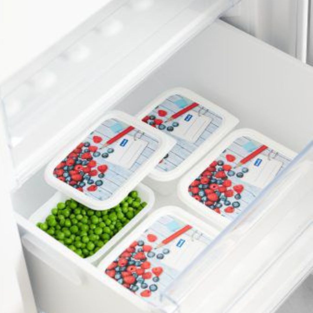 Set de 4 Contenedores 500 ml c/u para Congelador