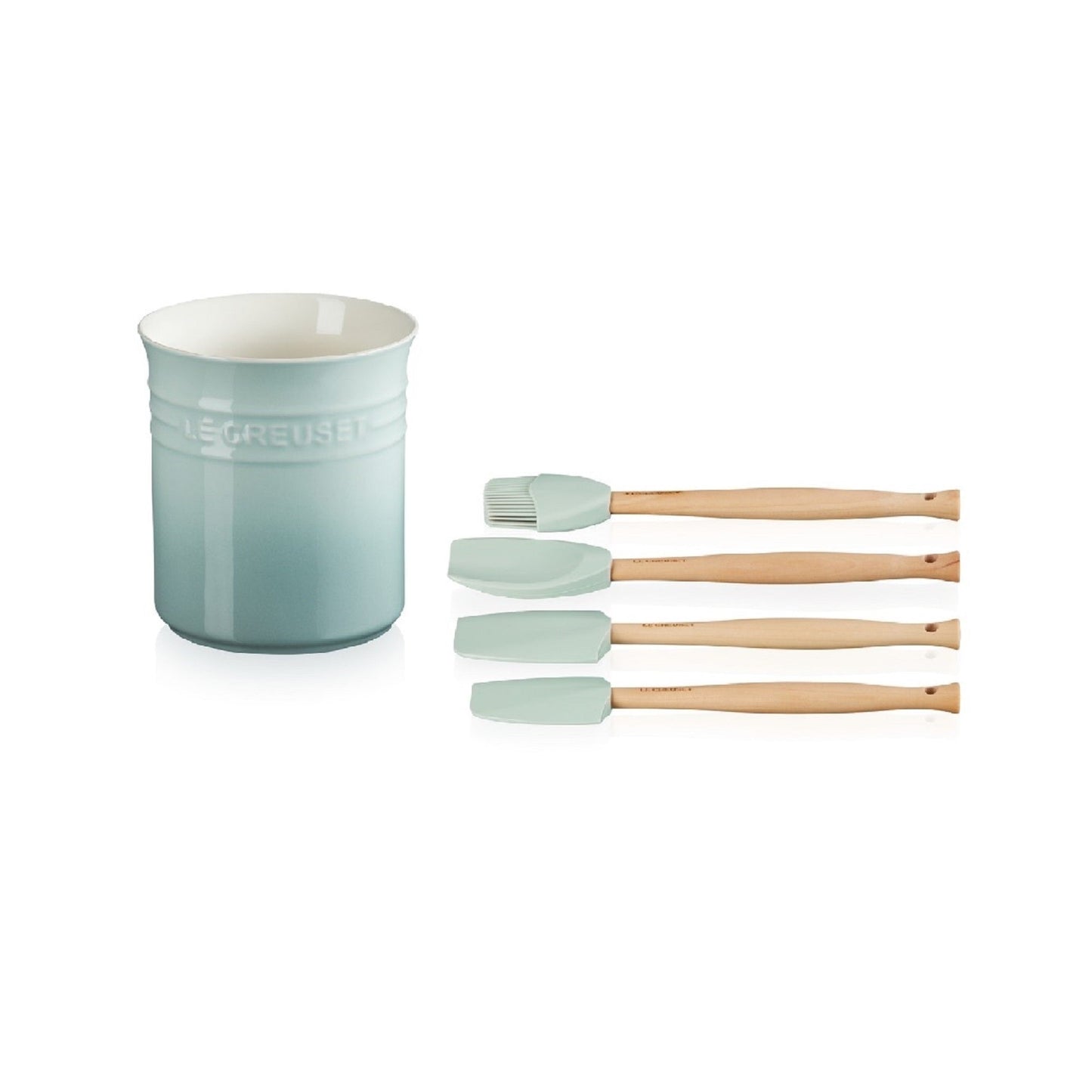 Set De 4 Espátulas + Bote 1.1L Sea Salt2#Celeste