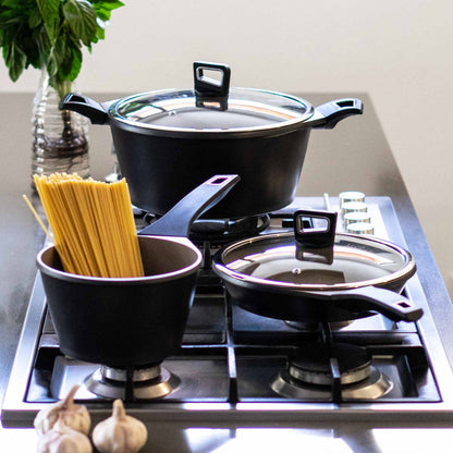 Batería de Cocina Antiadherente Classic 8 Pzs5#Negro