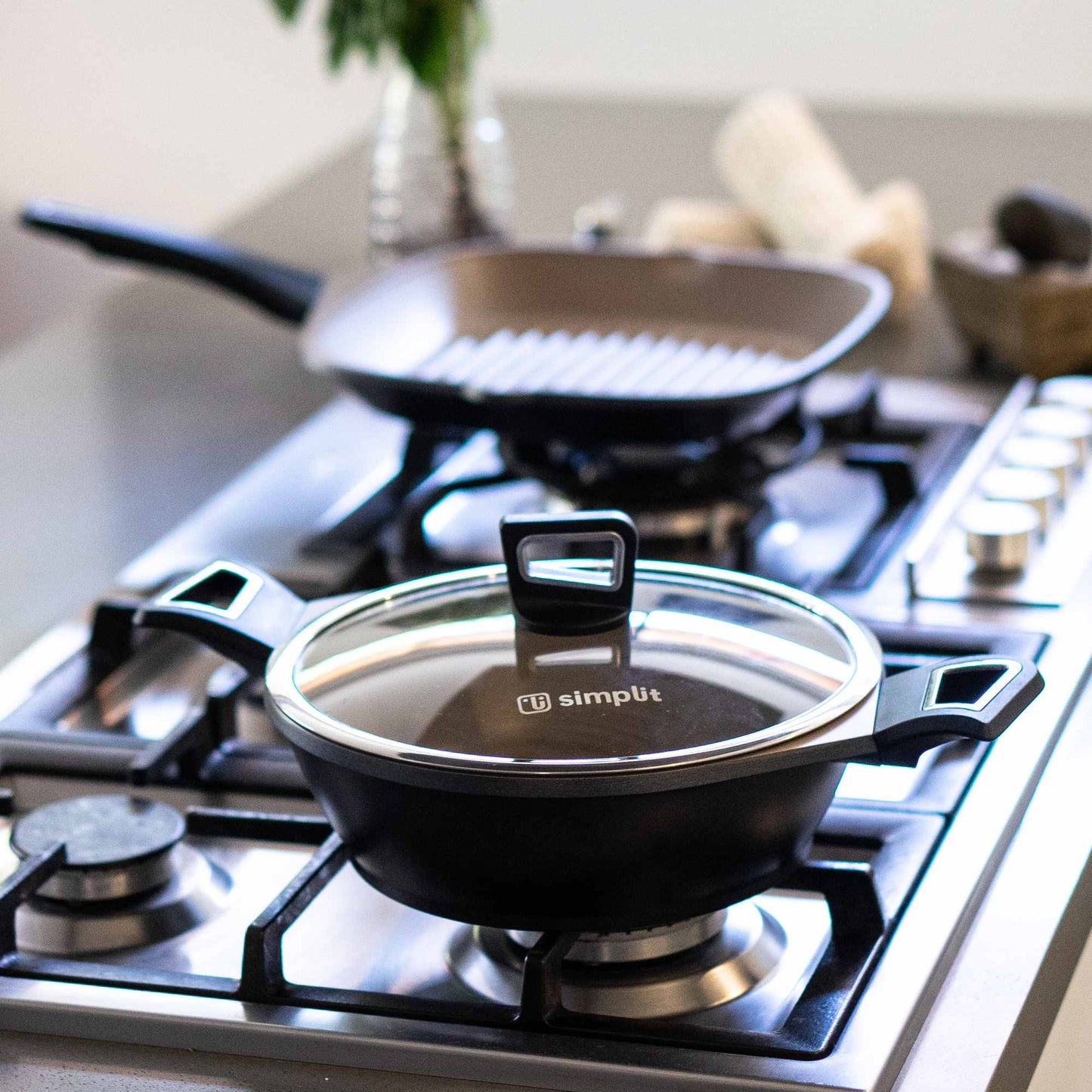 Batería de Cocina Antiadherente Classic 8 Pzs7#Negro