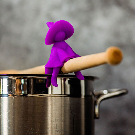 Sostenedor de Cuchara Silicona1#Morado