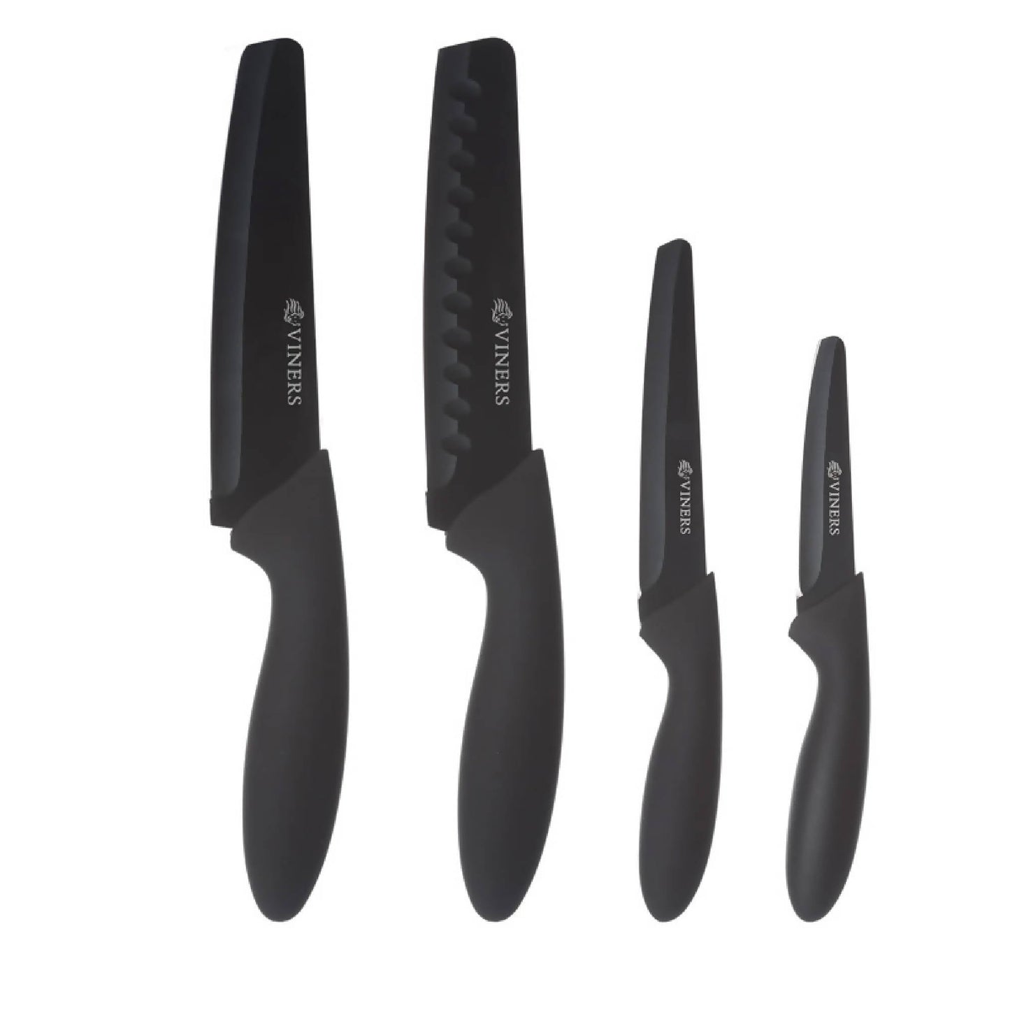 Set 4 Cuchillos Assure2#Negro