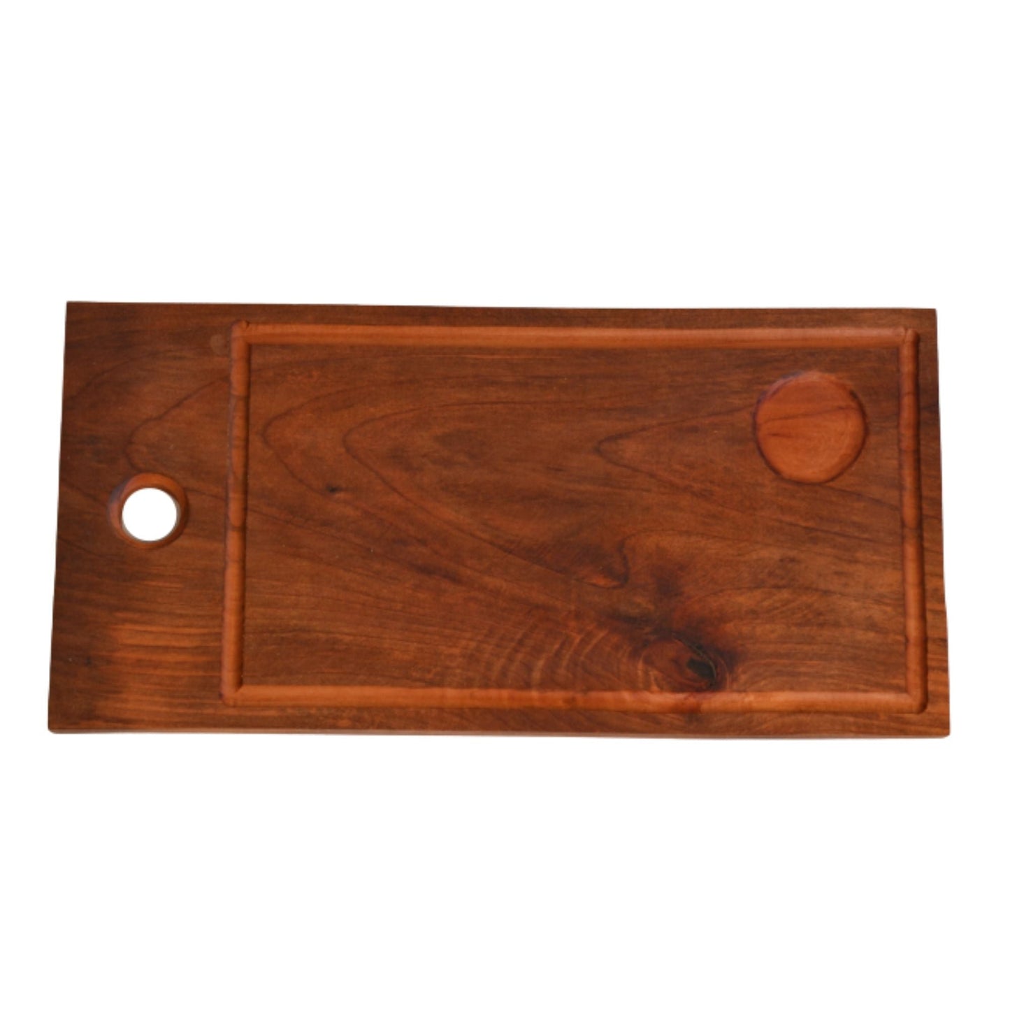 Tabla Asado Porta Sal 50 cms5#Café