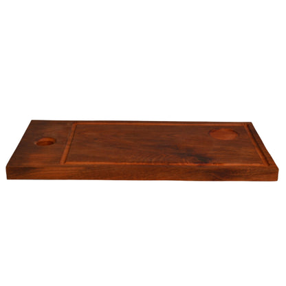Tabla Asado Porta Sal 50 cms6#Café