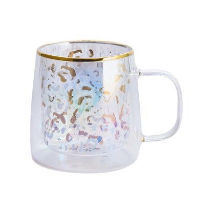Taza Doble Vidrio Cheetah Iridescent 250 ml2#Sin Color