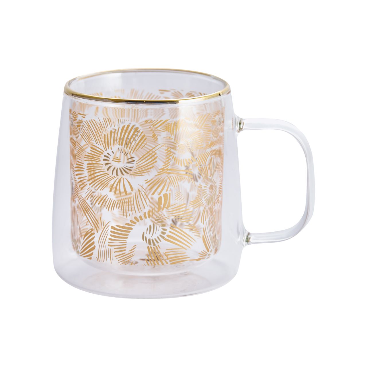 Taza Doble Vidrio Golden Garden 250 ml2#Sin Color