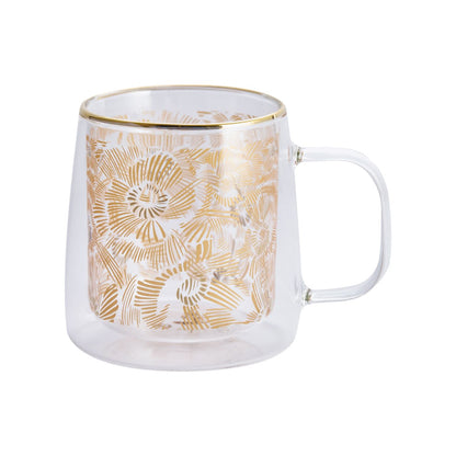 Taza Doble Vidrio Golden Garden 250 ml2#Sin Color
