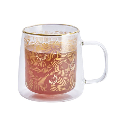 Taza Doble Vidrio Golden Garden 250 ml1#Sin Color