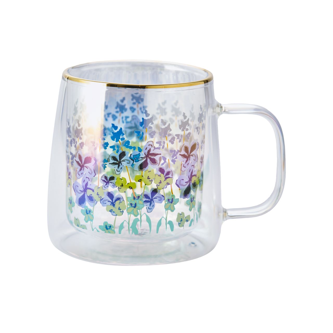 Taza Doble Vidrio Lavender Iridescent 250 ml3#Sin Color
