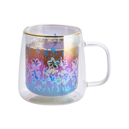 Taza Doble Vidrio Lavender Iridescent 250 ml2#Sin Color