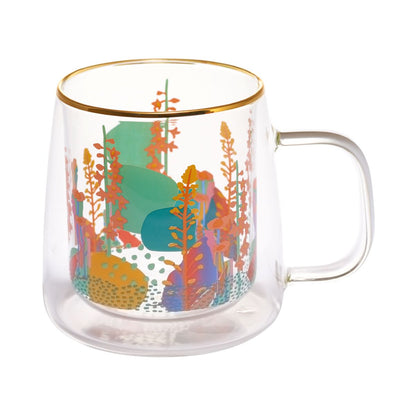 Taza Doble Vidrio Veggie 250 ml2#Multicolor
