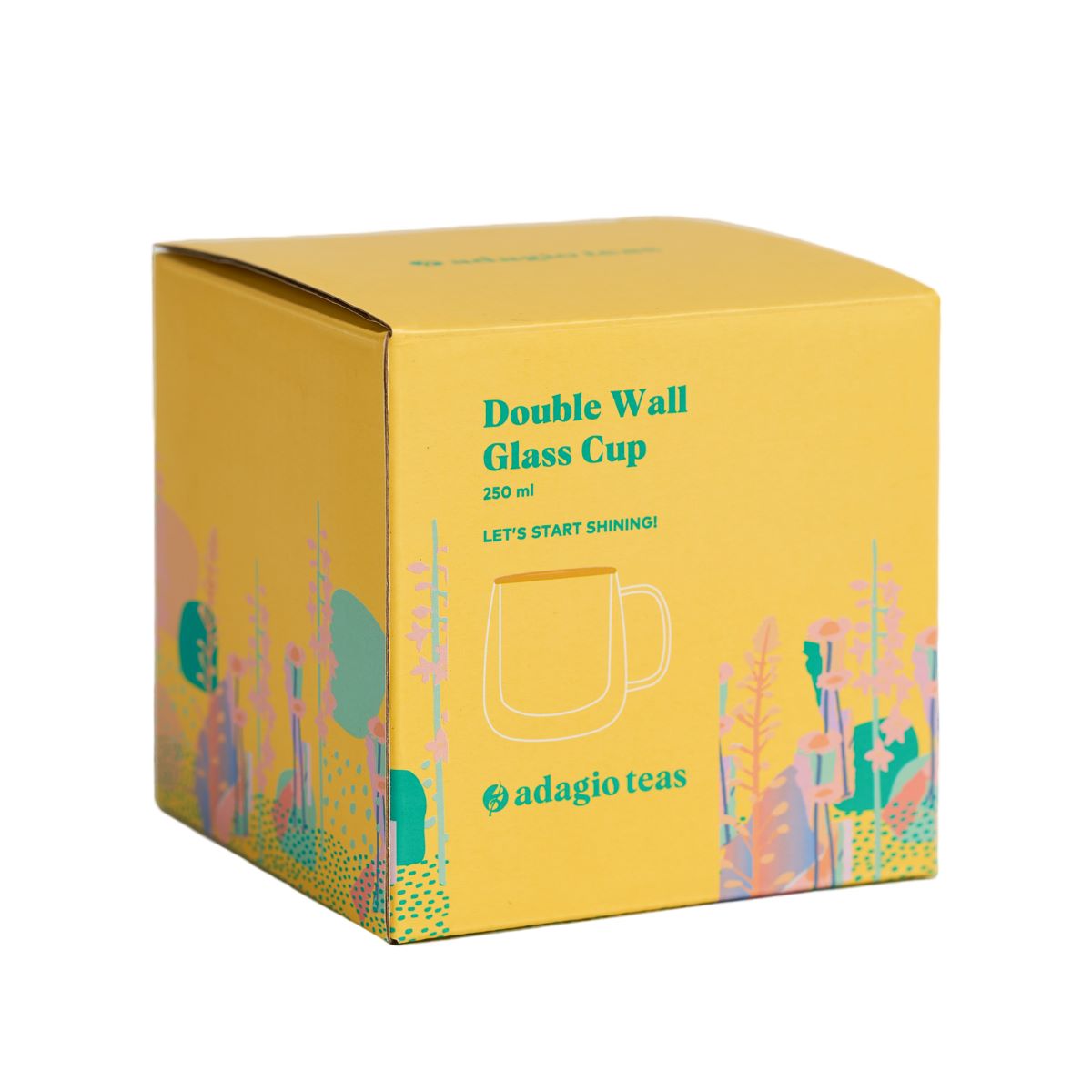 Taza Doble Vidrio Veggie 250 ml3#Multicolor