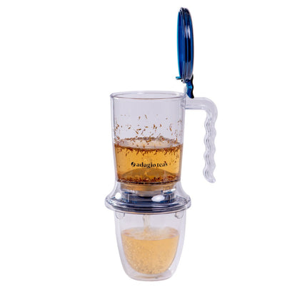 Tetera IngenuiTea Transparente Dark Blue 450 ml2#azul