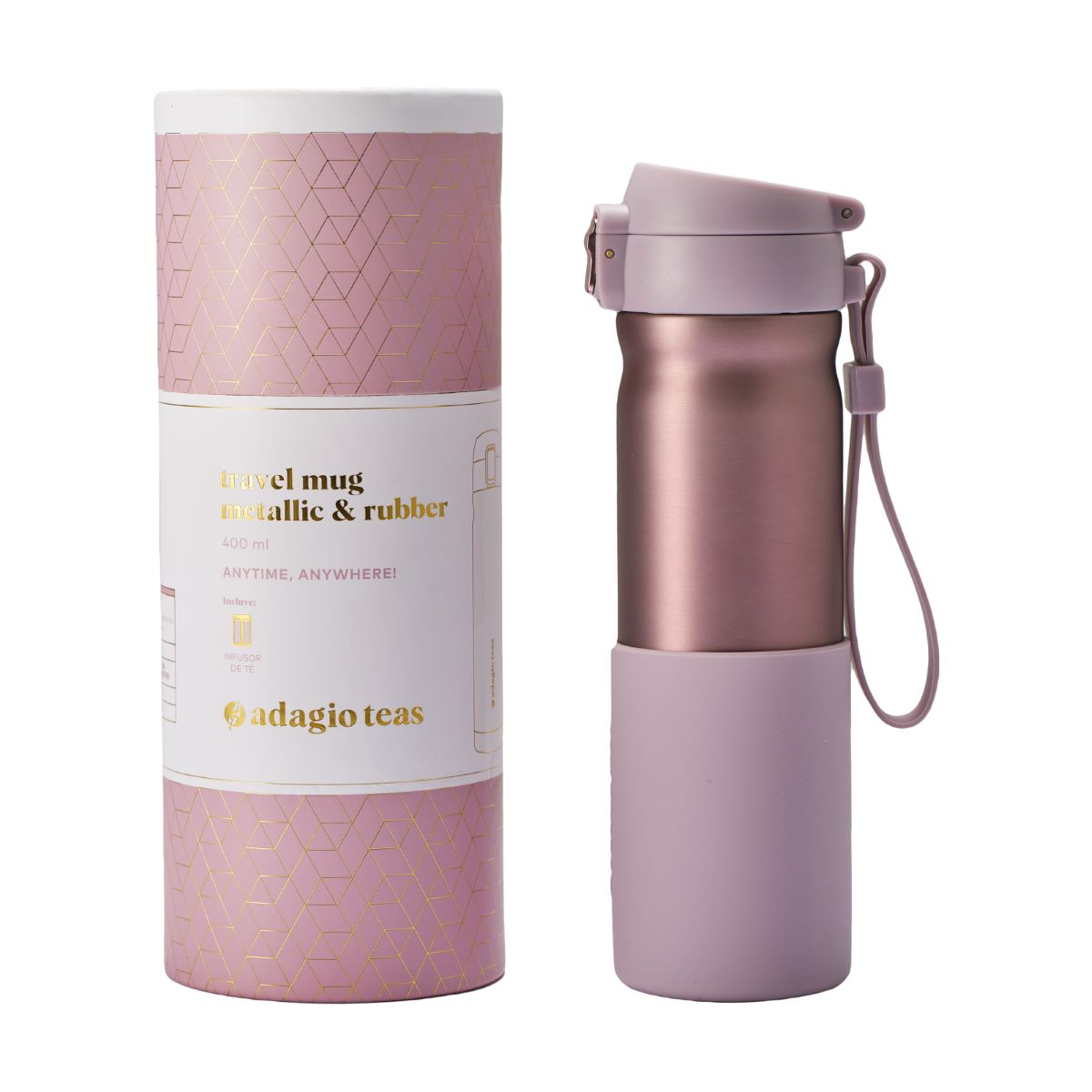 Travel Mug 400 ml con Infusor5#Malva
