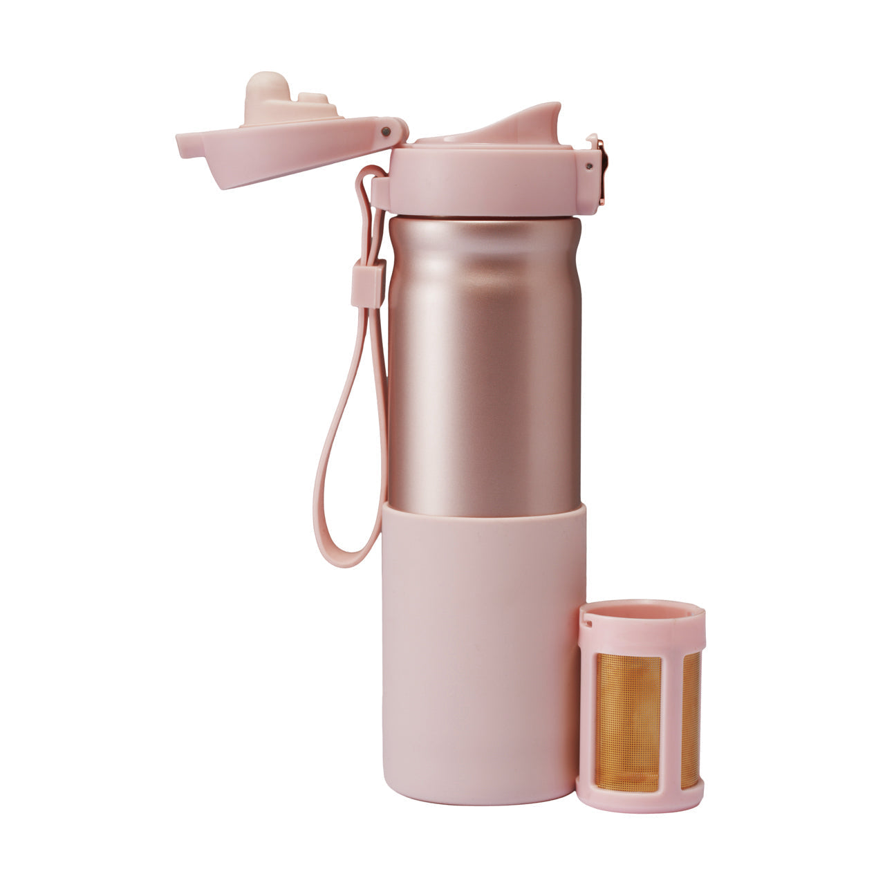 Travel Mug 400 ml con Infusor2#Rosado