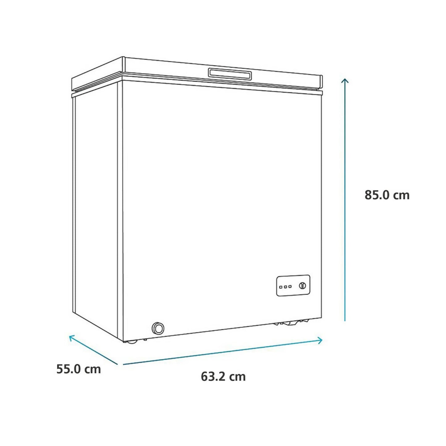 Freezer Horizontal 140 Lts FDHM150BY25#Blanco