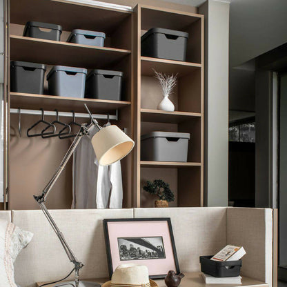 Caja Cube M Con Tapa8#Gris