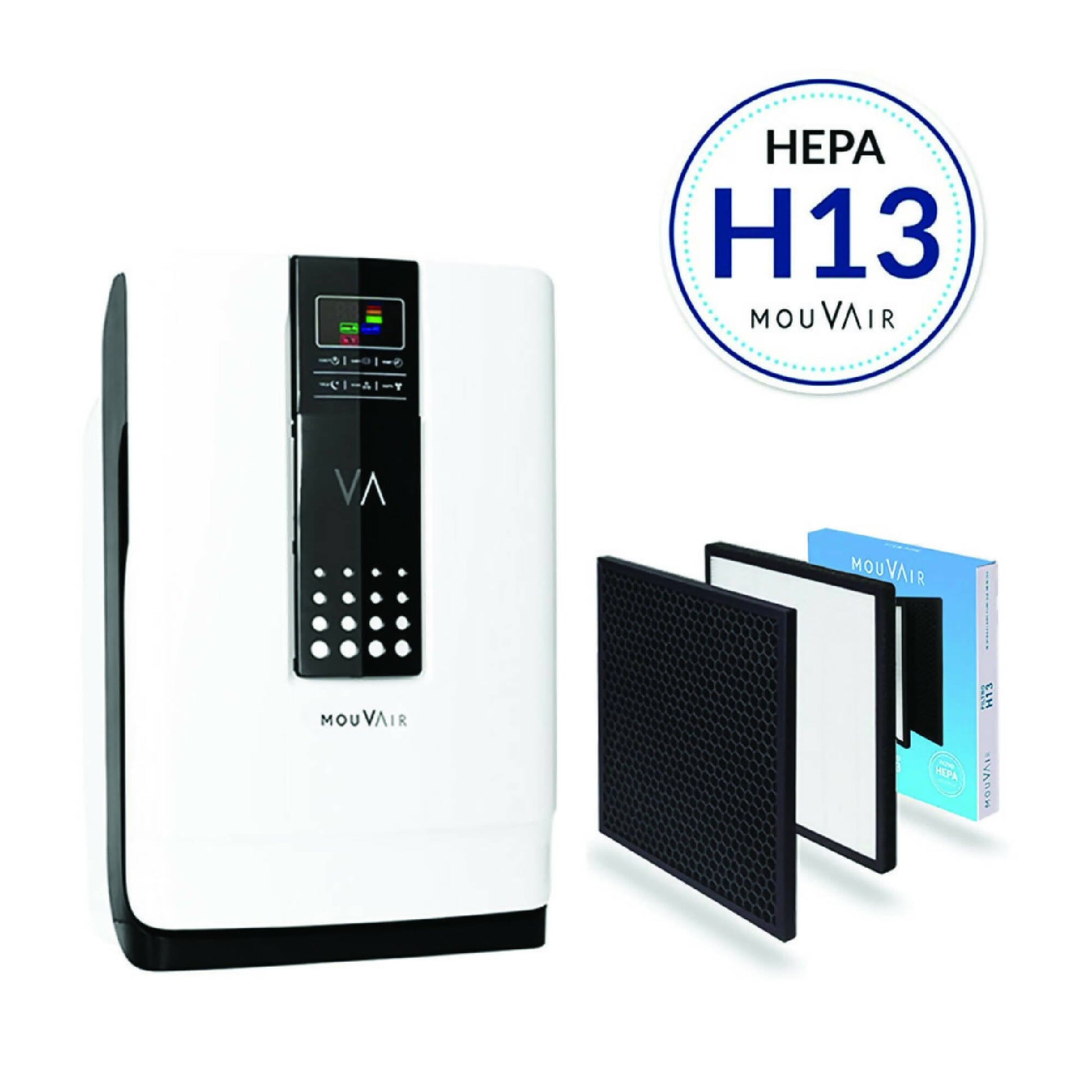 Purificador de Aire Zen con HEPA H13 + Filtros de Reemplazo HEPA H136#Blanco