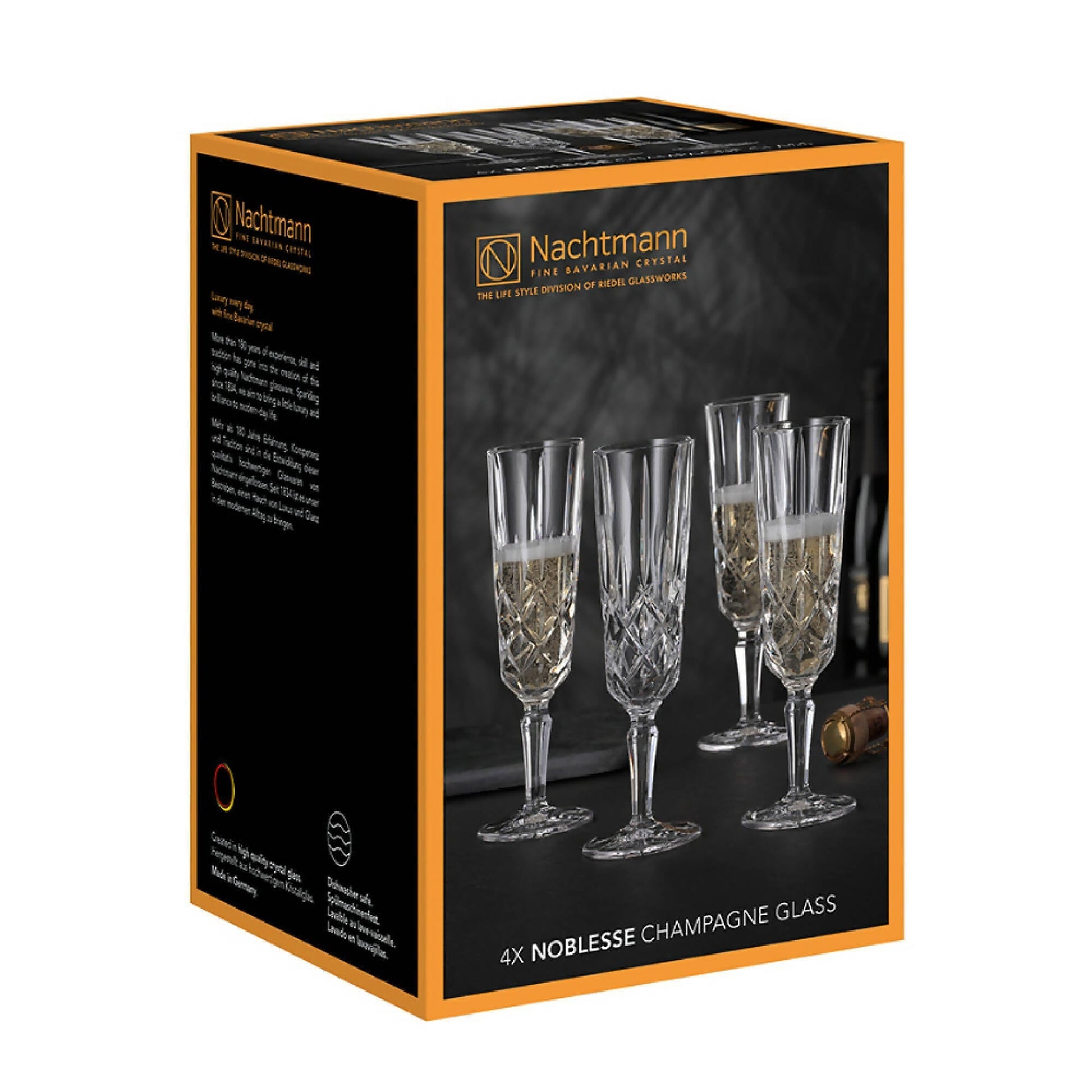 Set 4 Copas Noblesse Champagne3#Sin Color