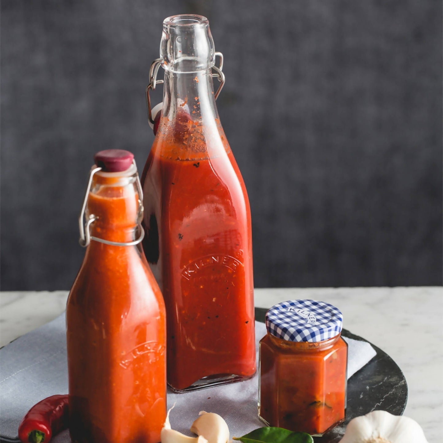 Botella Tapa Roja con Cierre Clip 1 Lts3#Sin Color