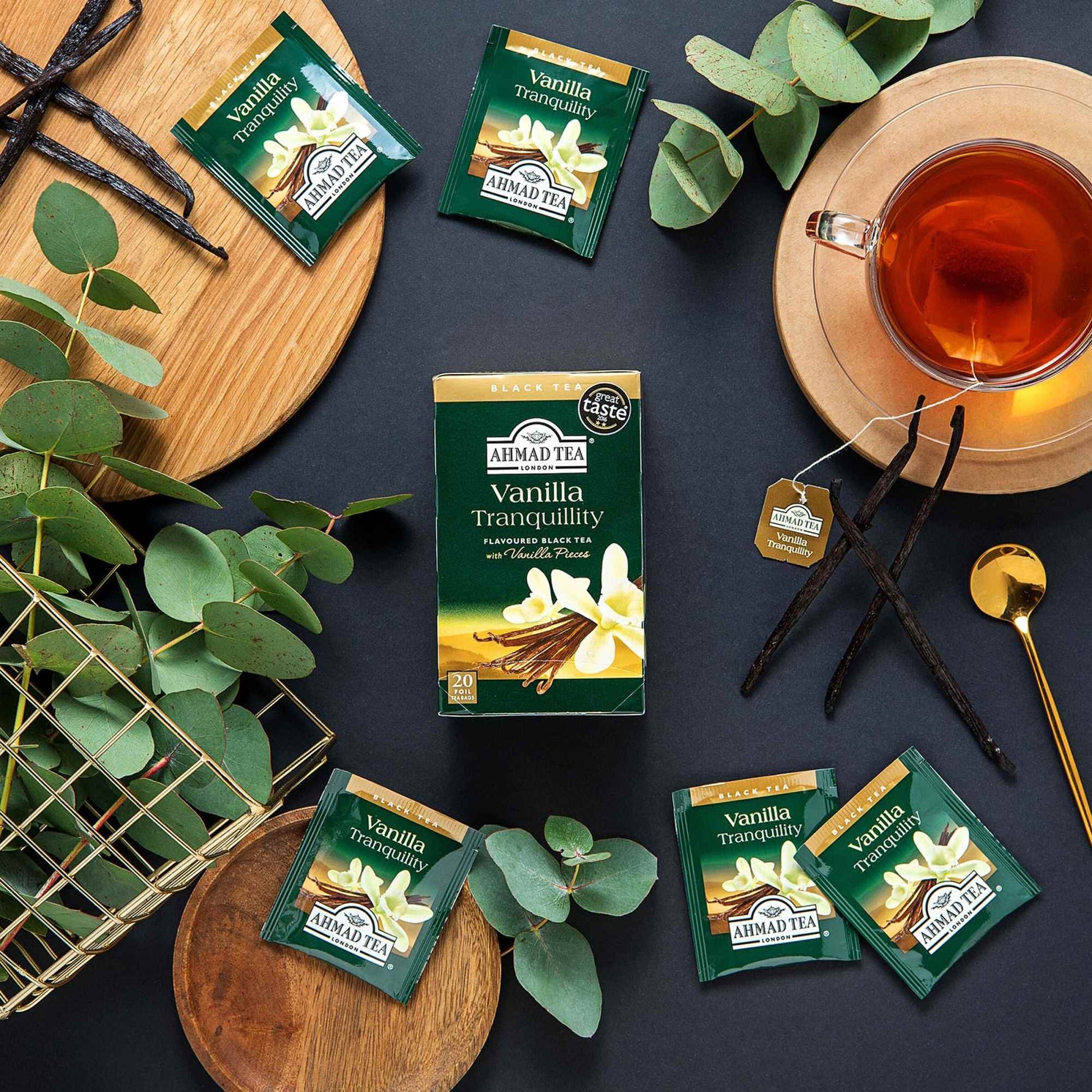 Té negro Ahmad Vanilla (Caja 20 sachets)1#Sin color