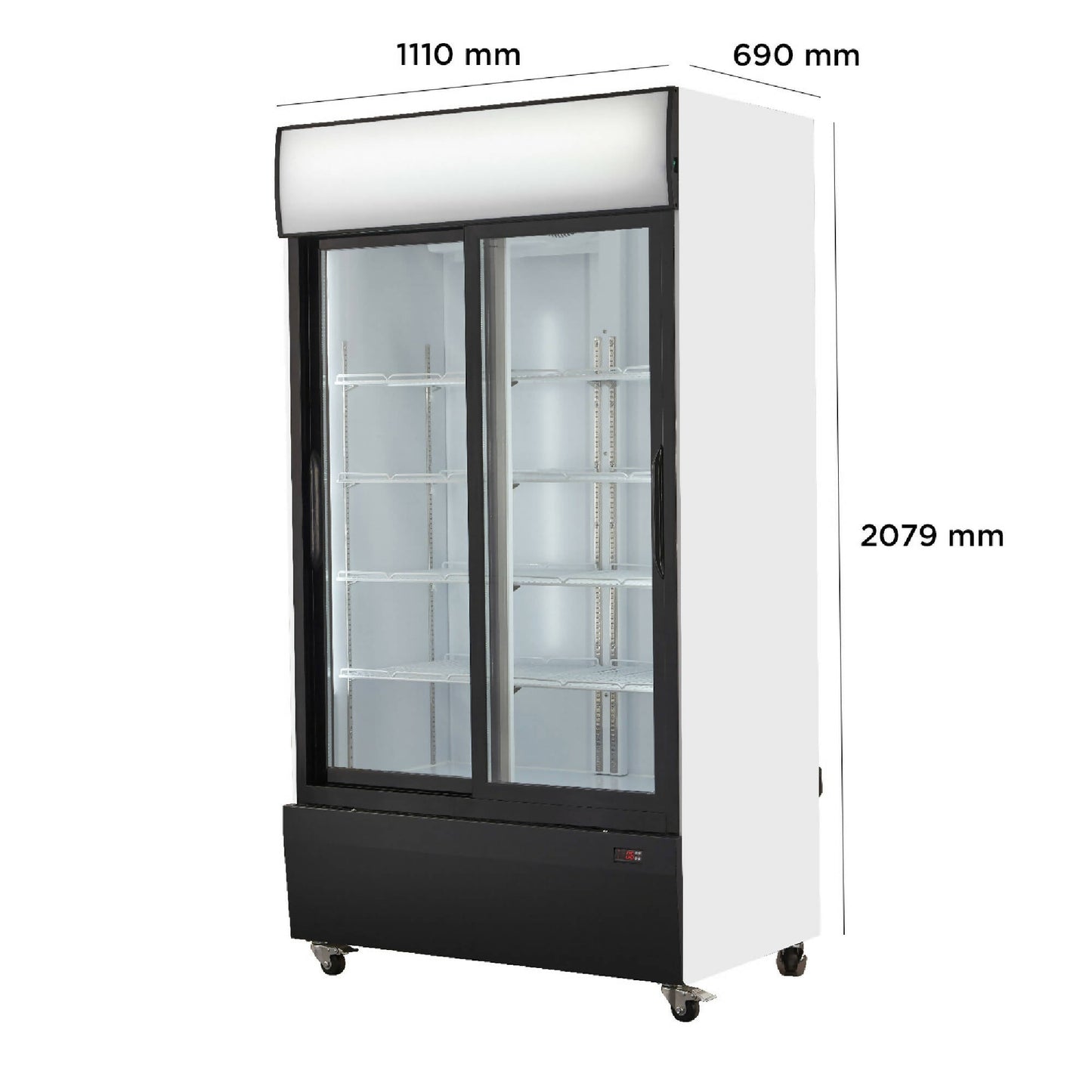 Visi-Cooler 2 Puertas Correderas 1000 Litros VC-1000LS7#Blanco