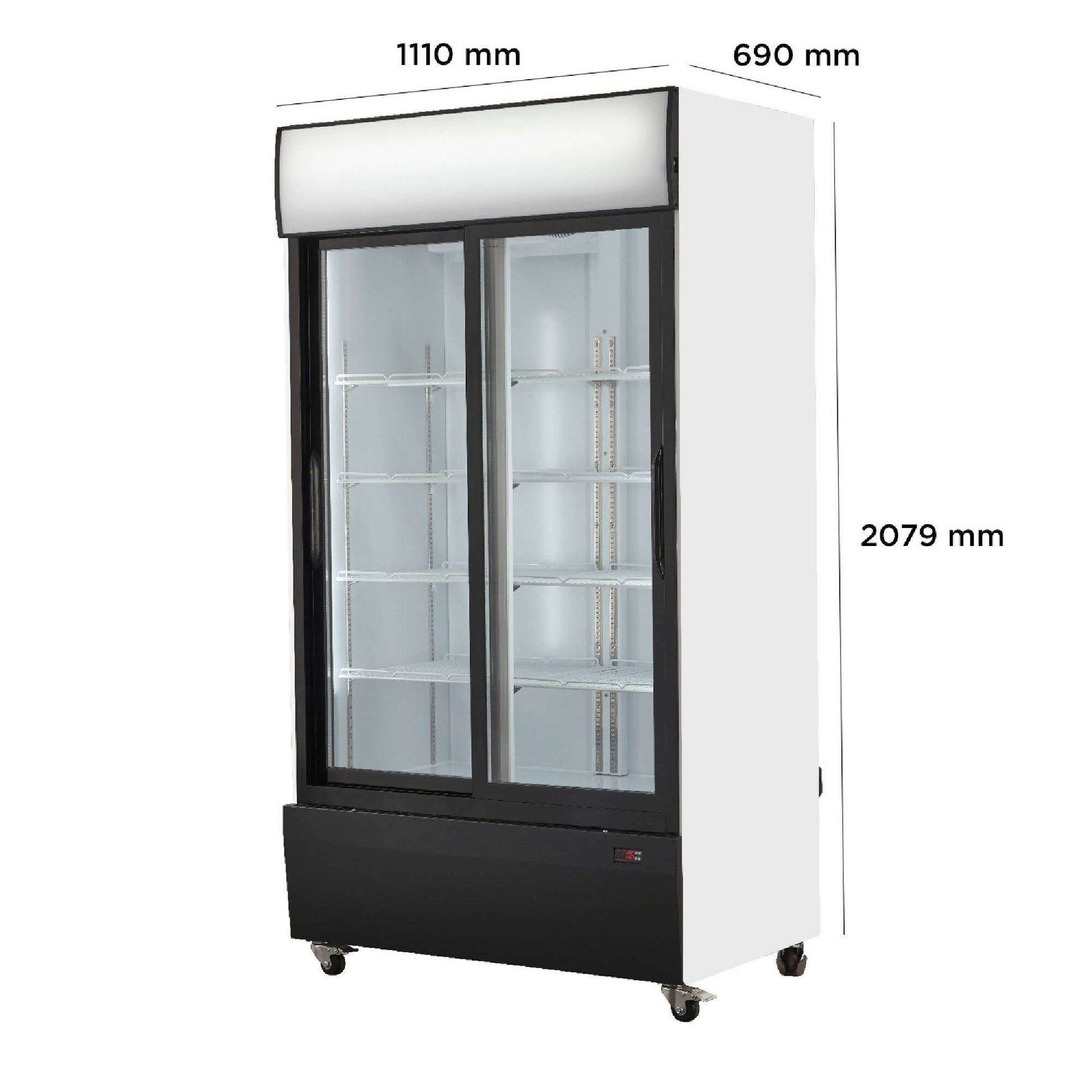 Visi-Cooler 2 Puertas Correderas 1000 Litros VC-1000LS7#Blanco