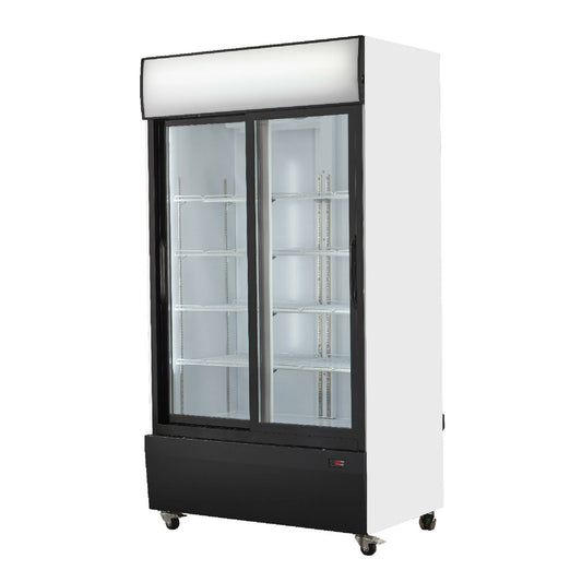 Visi-Cooler 2 Puertas Correderas 1000 Litros VC-1000LS1#Blanco