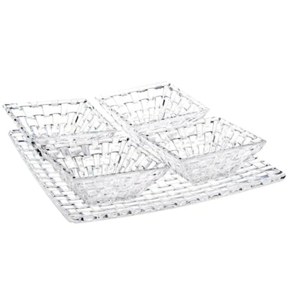 Set 1 Plato Bossa Nova 28 cms + 4 Pocillos 12 cms2#Sin Color