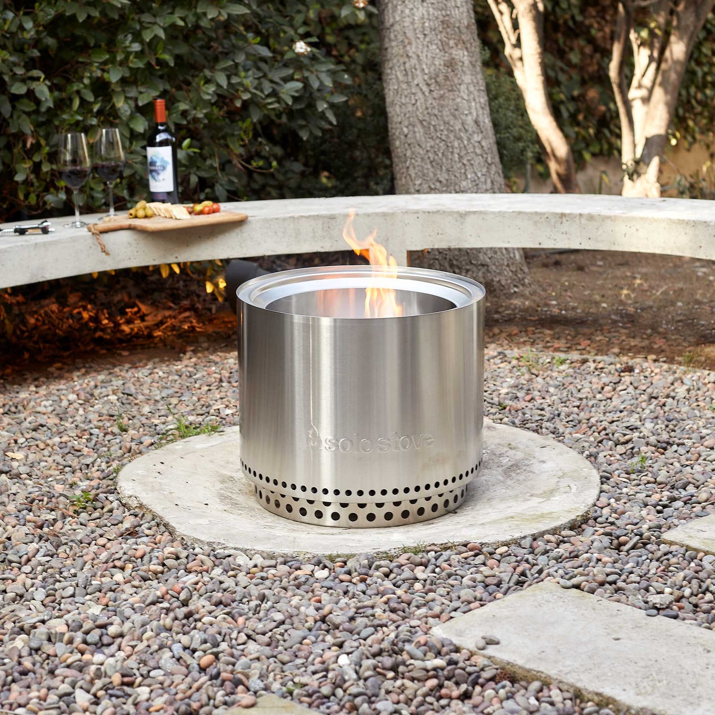 Brasero Bonfire 2.0 + Base Solo Stove2#Plata
