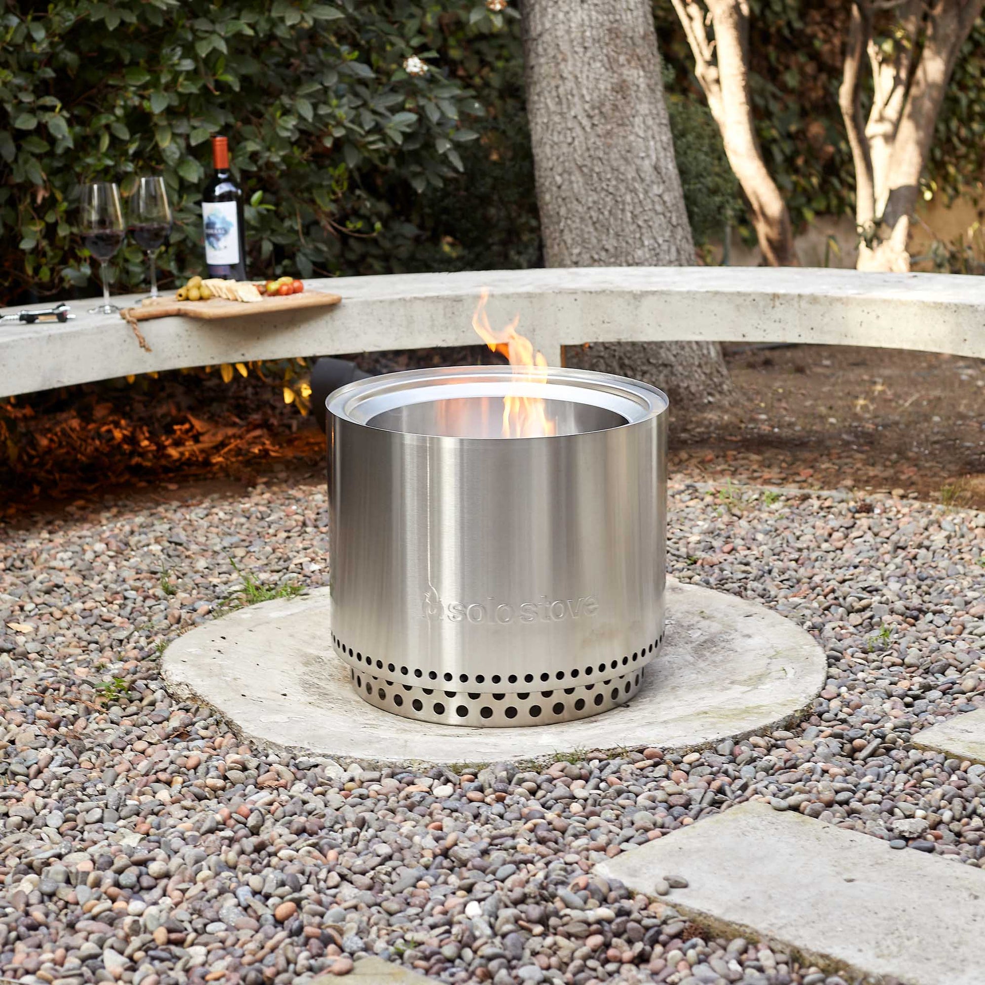 Brasero Bonfire 2.0 + Base Solo Stove2#Plata