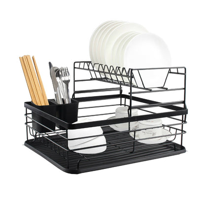 Secaplatos Escurridor 2 Niveles3#Negro