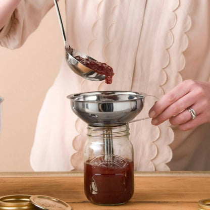 Embudo Acero Inoxidable con Colador