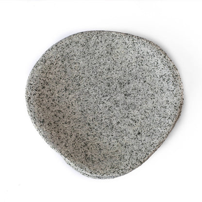 Plato de Piedra Hondo Chico2#Gris