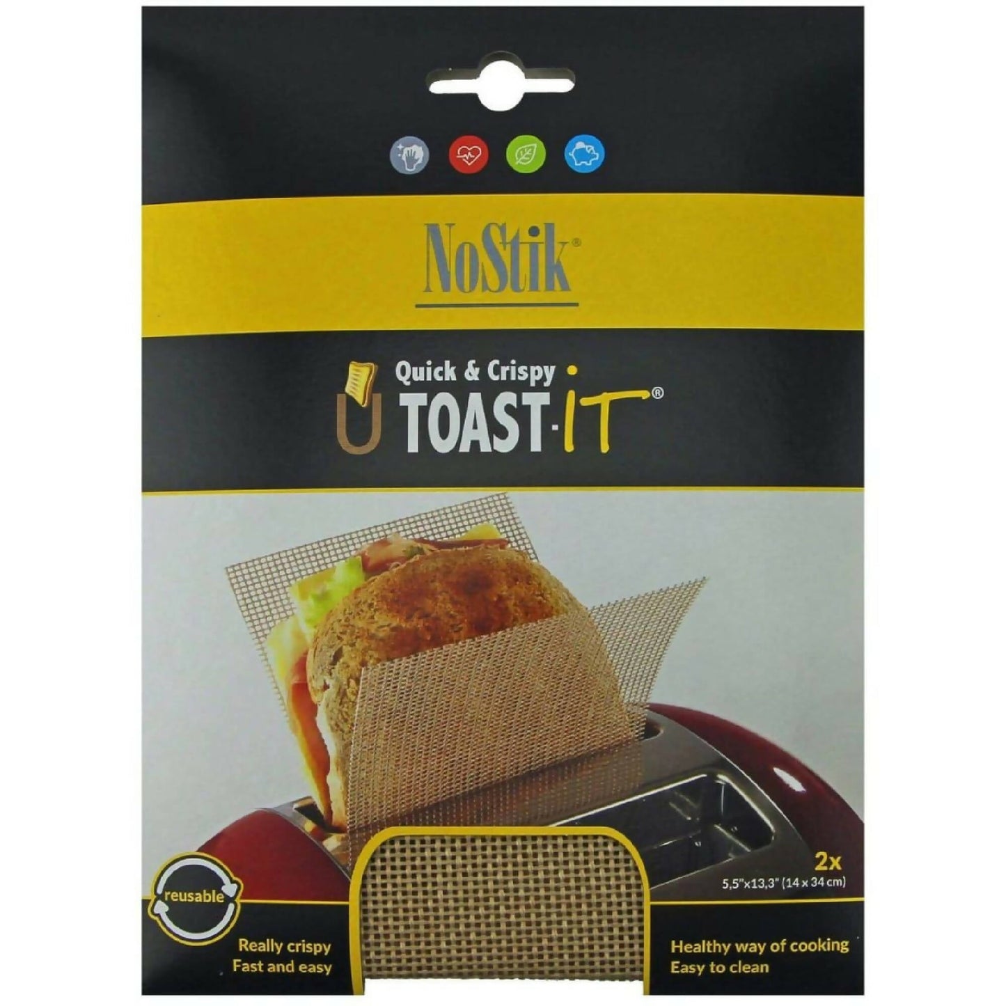 Set 2 Mallas Para Tostar Pan4#Rojo