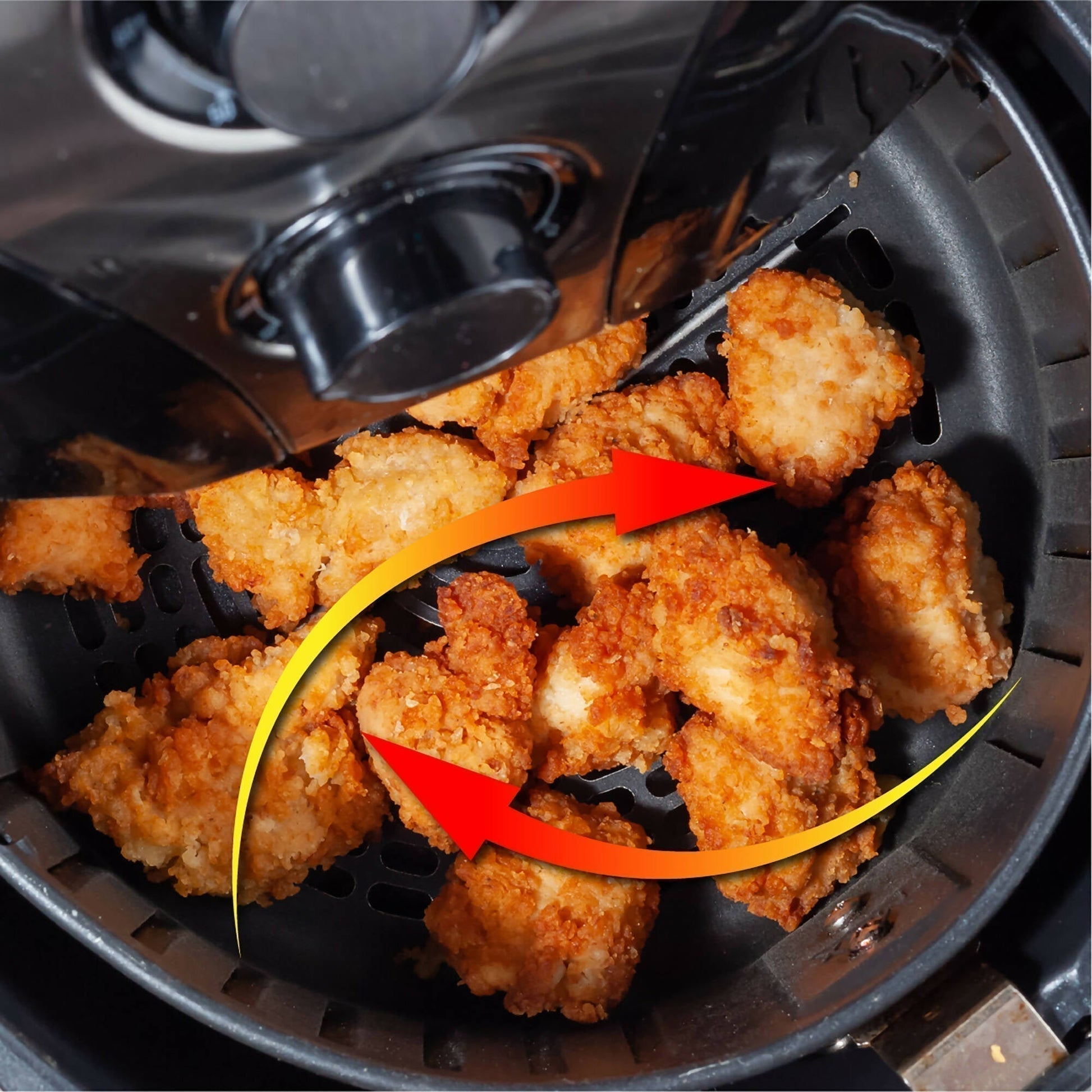 Freidora de Aire Digital Thor Round Heat 4 Lts6#Negro