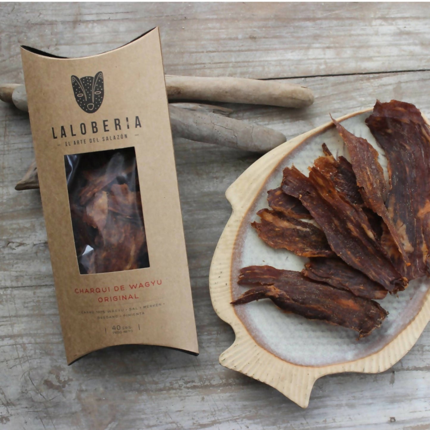 Charqui Wagyu 40 grs1#Sin color